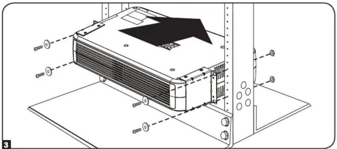 Tripp Lite BP36V152U - Mоntаж 6лoka BP24V15RT2U в однорамную стейки - 3
