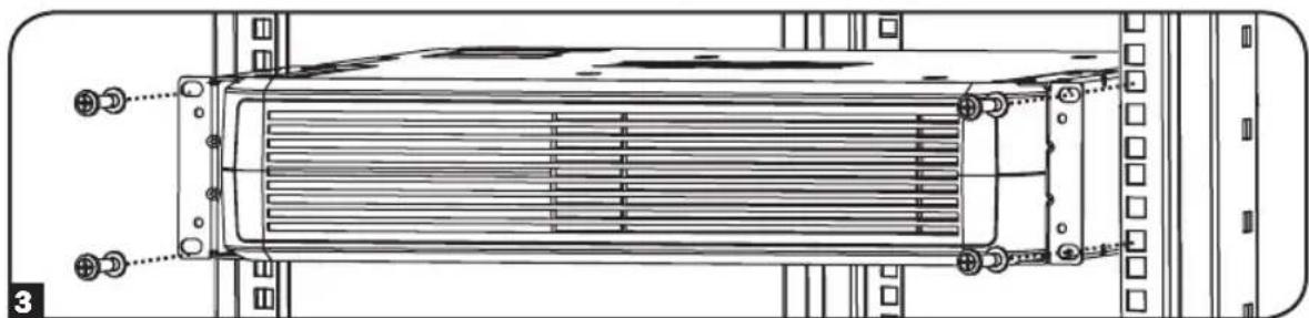 Tripp Lite BP36V152U - Instalación en 4 Postes del BP24V15RT2U - 3