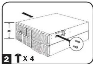 Tripp Lite BP36V152U - Montaje de 2 postes (Telecomunicaciones) - 8