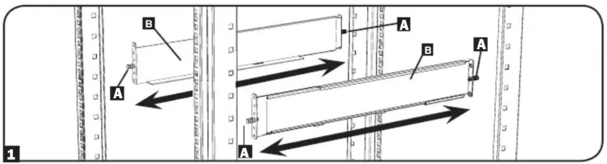 Tripp Lite BP48V48RT4U - 4-Post Mounting - 1