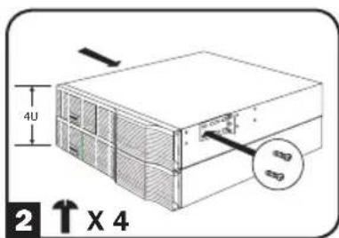 Tripp Lite BP48V48RT4U - 2-Post (Telecom) Mounting - 8