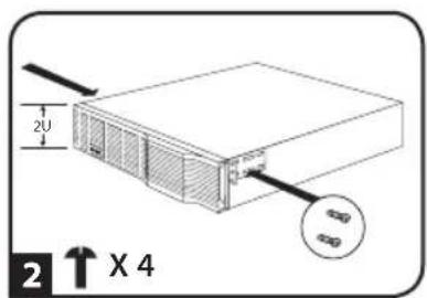 Tripp Lite BP36V423U - Монтаж на стойке с 2 опорами (Telecom) - 2