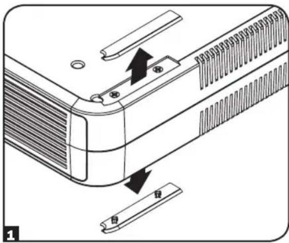 Tripp Lite BP36V423U - Монтаж блока BP24V15RT2U в двухрамную стойку - 1