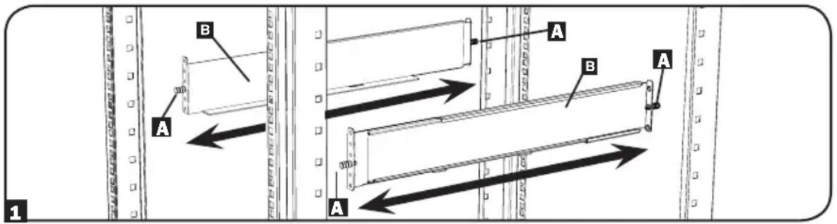 Tripp Lite BP48V272US - Montaje de 4 postes - 1