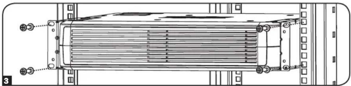 Tripp Lite BP48V272US - Instalacion en 4 Postes del BP24V15RT2U - 3