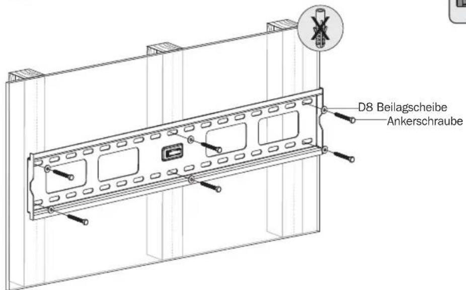 Tripp Lite DWT4585X - 1a. Anbringen an einer Holzwand (außer Modell PLB-33S) - 5
