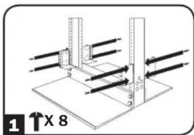 Tripp Lite BP36V272US - Montaje de 2 postes (Telecomunicaciones) - 1