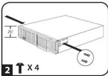 Tripp Lite BP36V272US - MONTAK Ha cToKe c 2 onopamn (Telecom) - 2