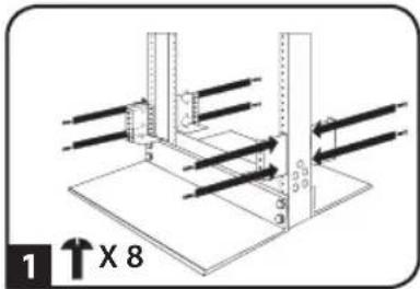 Tripp Lite BP36V272US - MONTAK Ha cToKe c 2 onopamn (Telecom) - 1