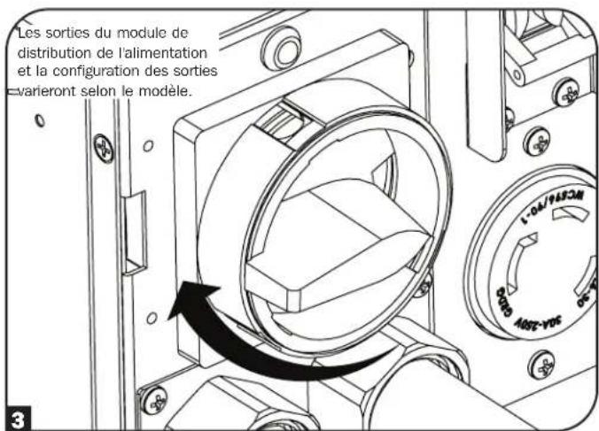 Tripp Lite SU6KRT3UHWMB - Procédure de dérivation d'entretien du module de distribution de l'alimentation - 3