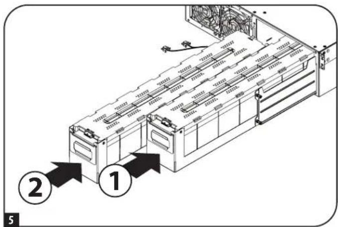 Tripp Lite SU6KRT3UHWMB - Поворот внутренних батарей - 4
