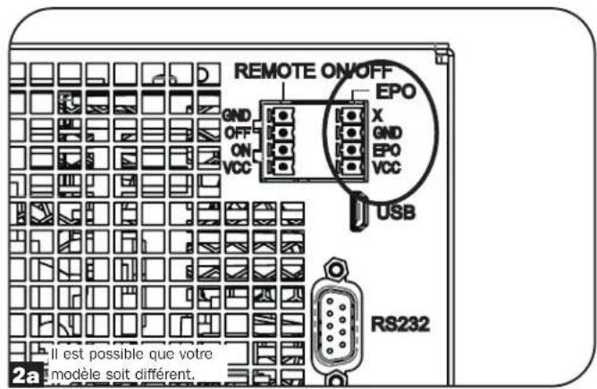 Tripp Lite SU6KRT3UHWMB - Connexion du port EPO - 1