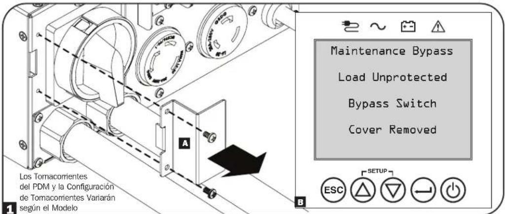 Tripp Lite SU6KRT3UHWMB - Procedimiento de Derivación para Mantenimiento del PDM - 1