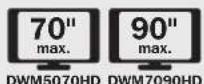 Tripp Lite DWM5070HD - Wandhalterung für interaktive Flachbildschirme - 4
