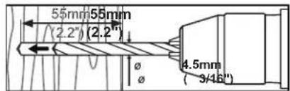 Tripp Lite DWM5070HD - Attach Mount Assembly Brackets to Wall 1a. Mount on Wood Stud Wall - 5