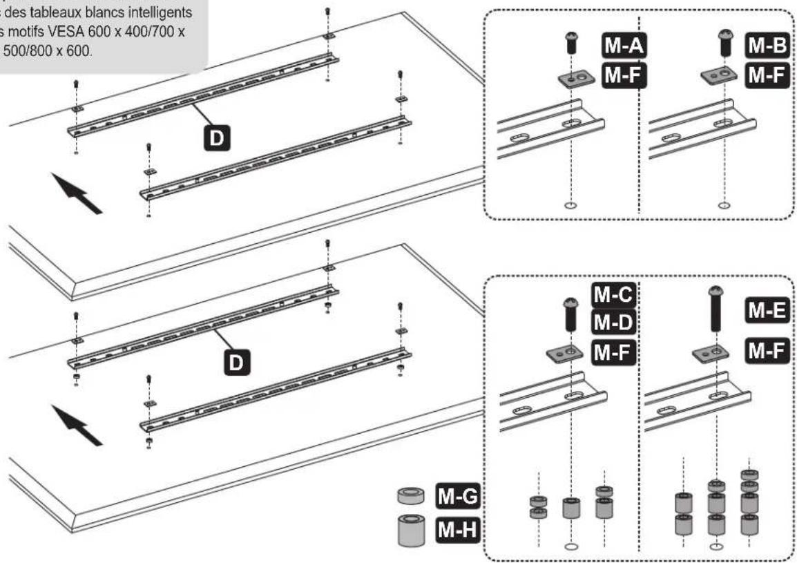 Tripp Lite DWM5070HD - Installation des supports d'adaptateur - 4