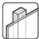 Tripp Lite DWM5070HD - Fixer les support de montage au mur 1a. Montage sur des montants muraux - 1
