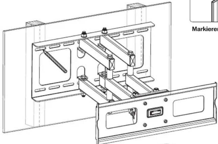 Tripp Lite DWM2655M - 1a. Anbringen an einer Holzwand - 5
