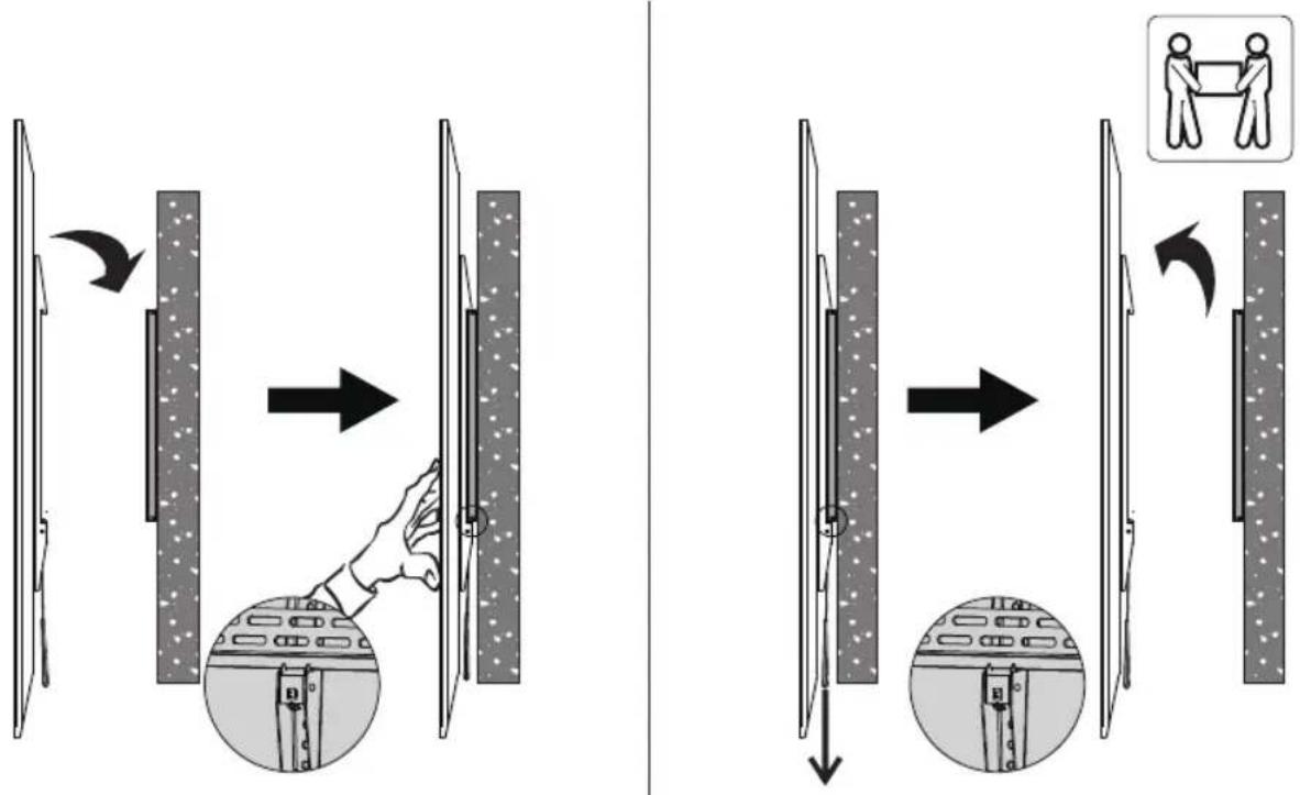 Tripp Lite DWF60100XX - Attaching/Removing Display - 1