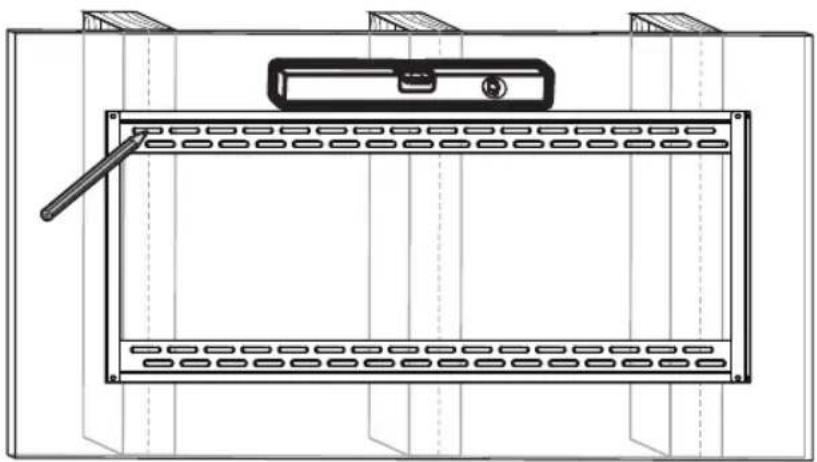 Tripp Lite DWF60100XX - 1A. montage sur des colombages en bois - 2