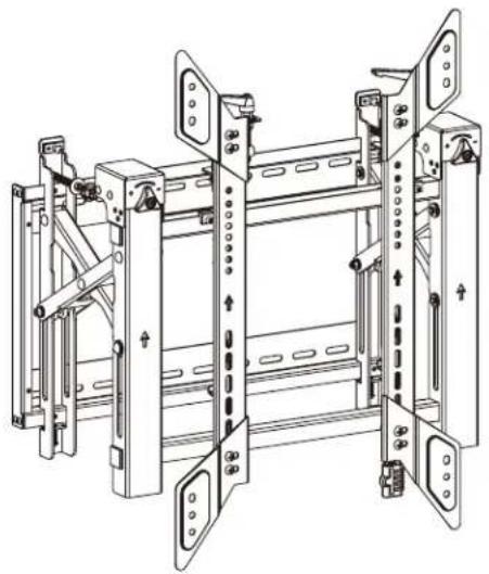 Tripp Lite DWMSCP4570VW - Mur d'images avec sécurité - 1