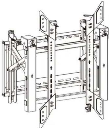 Tripp Lite DWMSCP4570VW - Portrait Video Wall with Security - 1