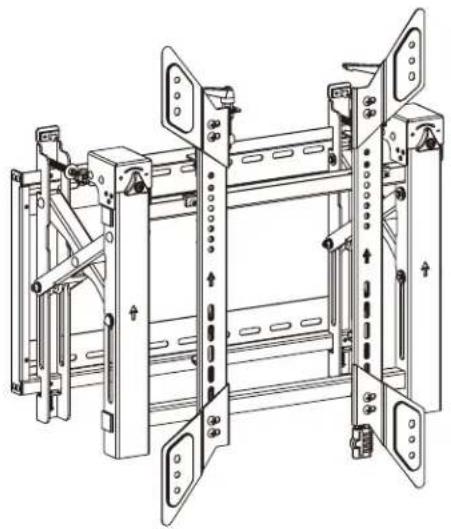 Tripp Lite DWMSCP4570VW - Hochformat-Videowand mit Sicherheit - 1