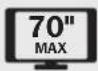 Tripp Lite DWMSCP4570VW - Portrait Video Wall with Security - 4