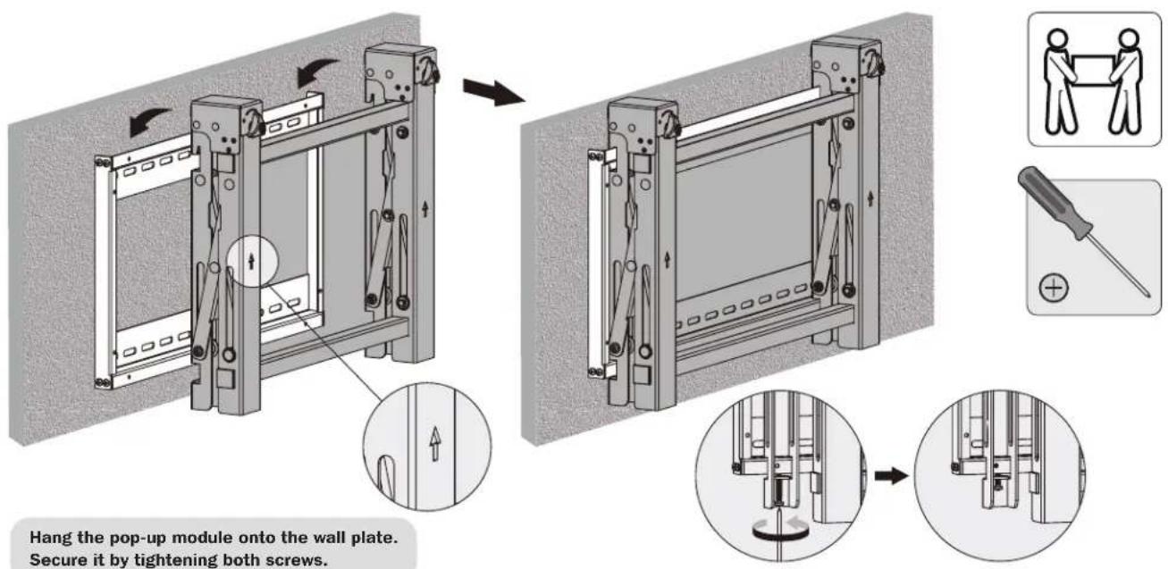 Tripp Lite DWMSCP4570VW - Installing the Pop-Out Module - 1