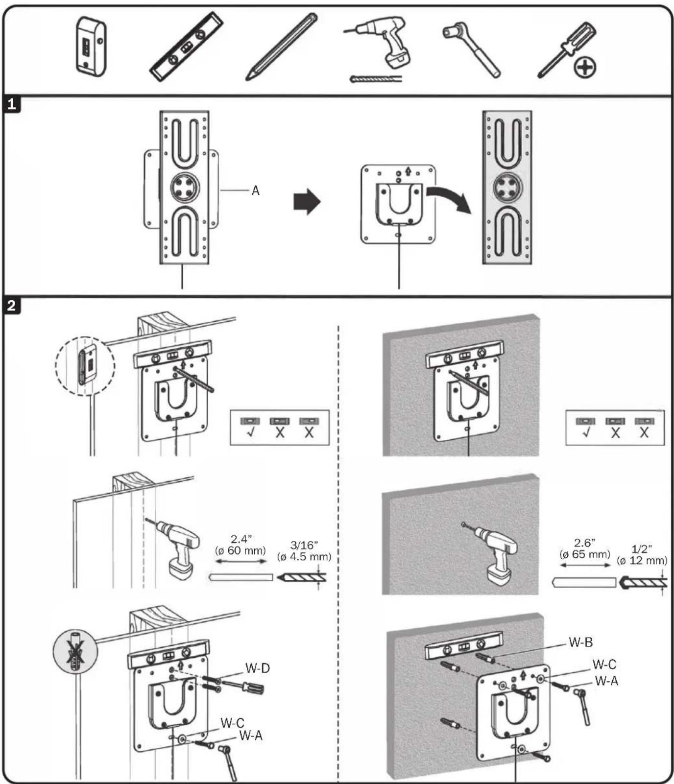 Tripp Lite DWM3780ROT - Assembly and Mounting Instructions - 1