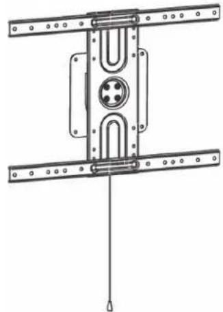 Tripp Lite DWM3780ROT - Wandhalterung im Querformat/Hochformat für gekrämmte Bildschirme und Flachbildschirme - 1
