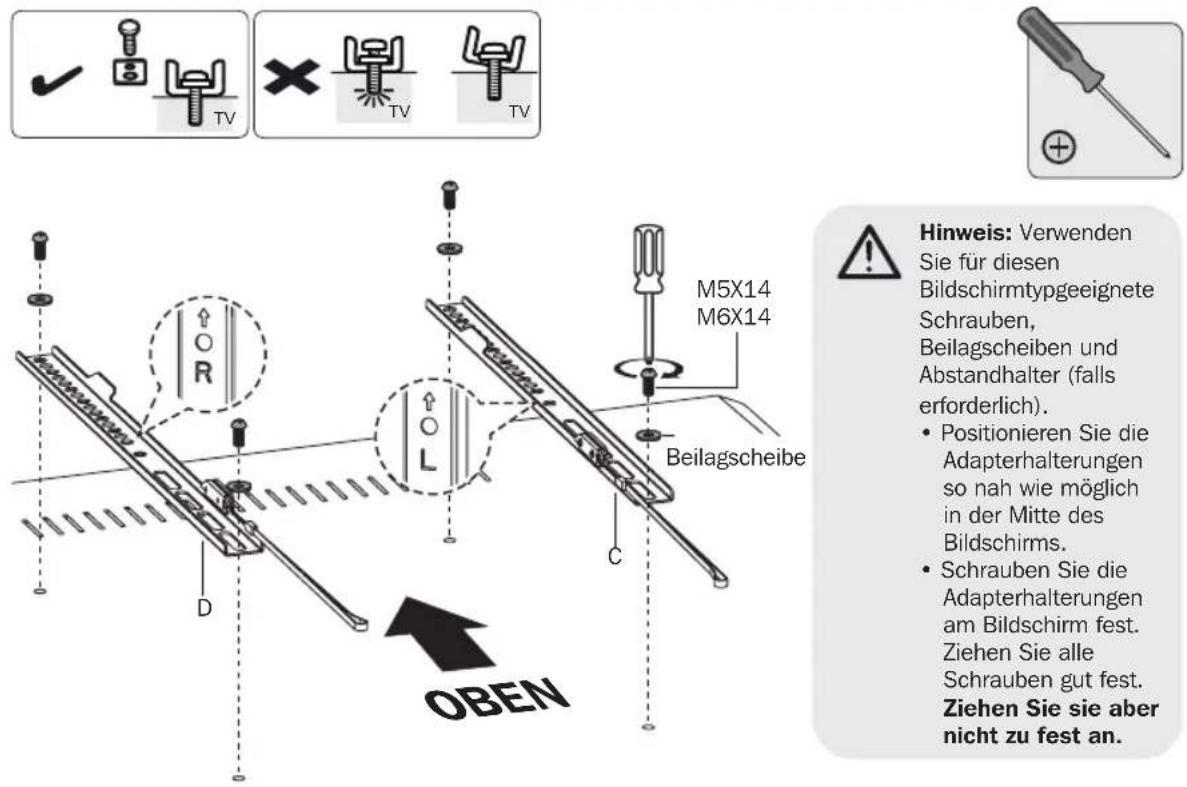 Tripp Lite DWF2670X - Montage der Adapterhalterungen - 1