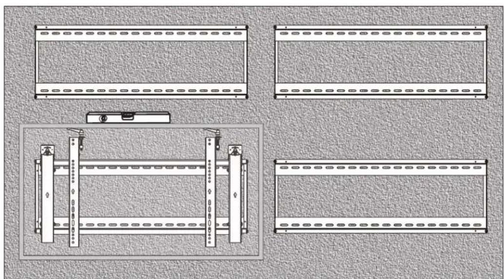 Tripp Lite DWMSCL4570VW - Ausrichten der Bildschirme - 1