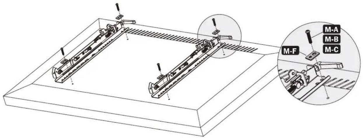 Tripp Lite DWMSCL4570VW - Für Bildschirme mit glatter Rückseite - 2