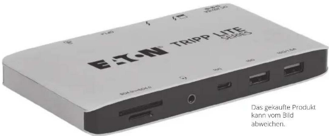 Tripp Lite MTB3DOCK03INT - Thunderbolt 3 Dockingstation mit Dual-4K-Video - 1
