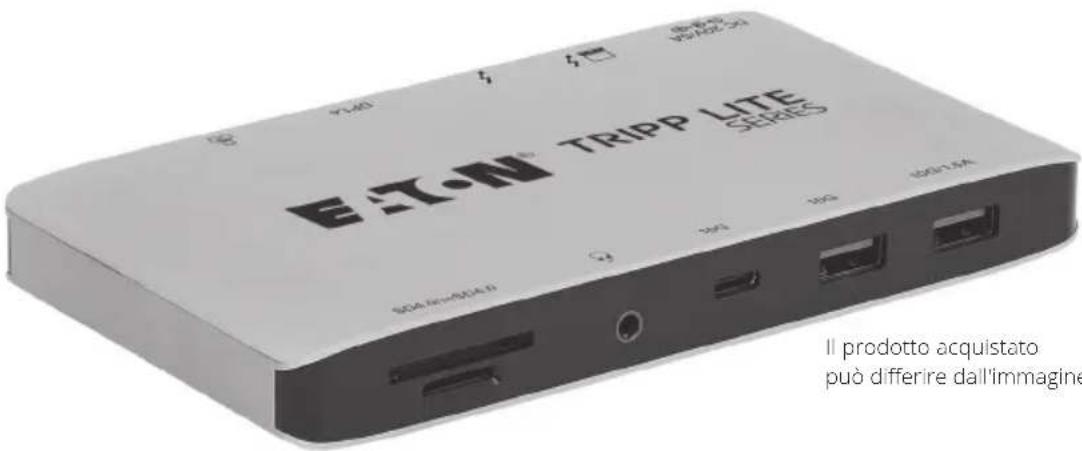 Tripp Lite MTB3DOCK03INT - Docking station Thunderbolt 3 con doppio video 4K - 1