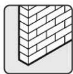 Tripp Lite DWF3780X - Montage sur de la brique solide ou des blocs en béton - 1