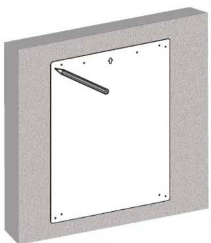 Tripp Lite DWM7090HD - Fixer les supports de montage au mur 1B. montage sur de la brique solide ou des blocs en béton - 3