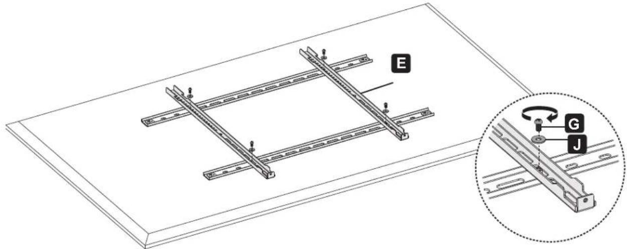 Tripp Lite DWM7090HD - Instale los Soportes del Adaptador - 1