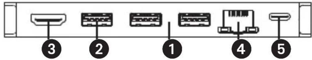 Tripp Lite U442DOCK5DGY - Vorderseite - 1