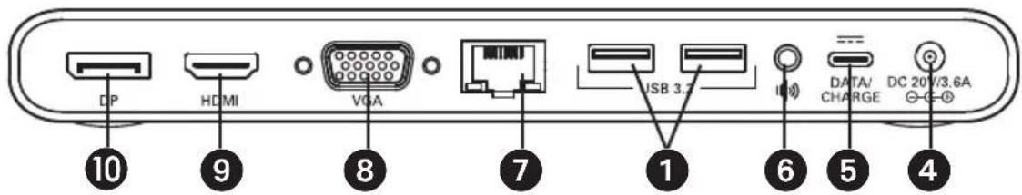 Tripp Lite U442DOCK4INT - Vue d'ensemble produit - 2