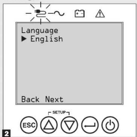Tripp Lite SUINT2200LCD2U - Select your Language - 1