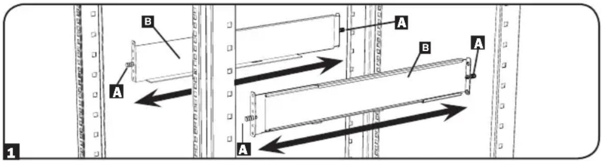 Tripp Lite BP24V282U - Montaje de 4 postes - 1