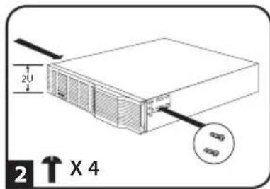 Tripp Lite BP24V282U - MONTAK Ha cToKe c 2 onopamn (Telecom) - 2