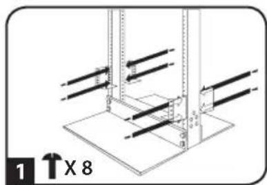 Tripp Lite BP24V282U - MONTAK Ha cToKe c 2 onopamn (Telecom) - 4