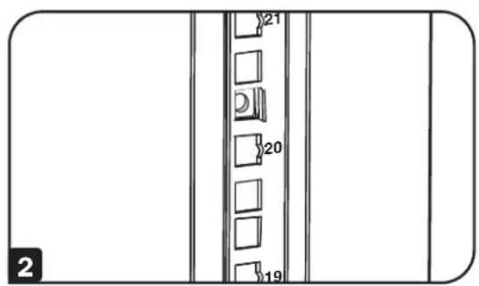 Tripp Lite SRTH6UB - Installer ou retirer les écrous à cage - 2