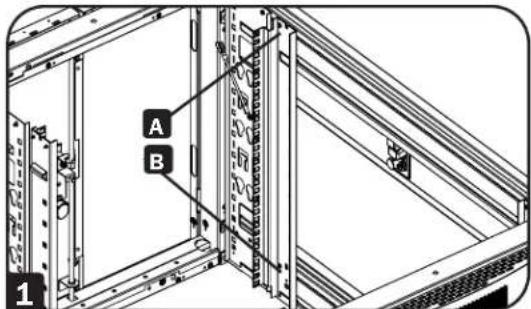 Tripp Lite SRTH6UB - Ajuste de los Rieles de Instalación y Rieles para el Manejo del Cableado - 1