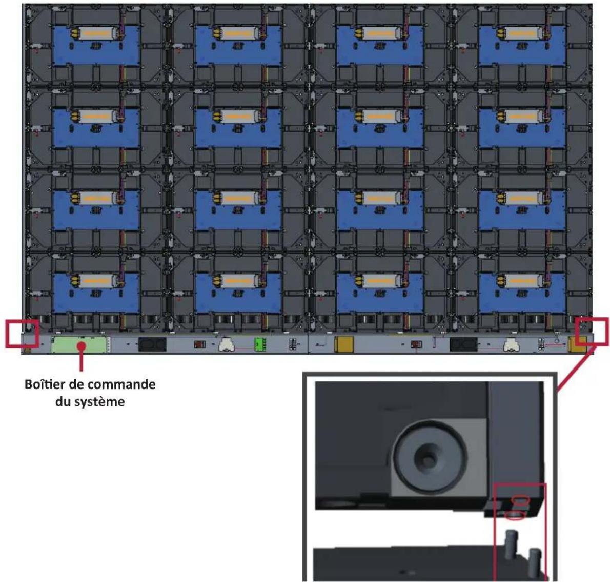 VIEWSONIC LD108121 - Connexion du boîtier de commande du système - 1
