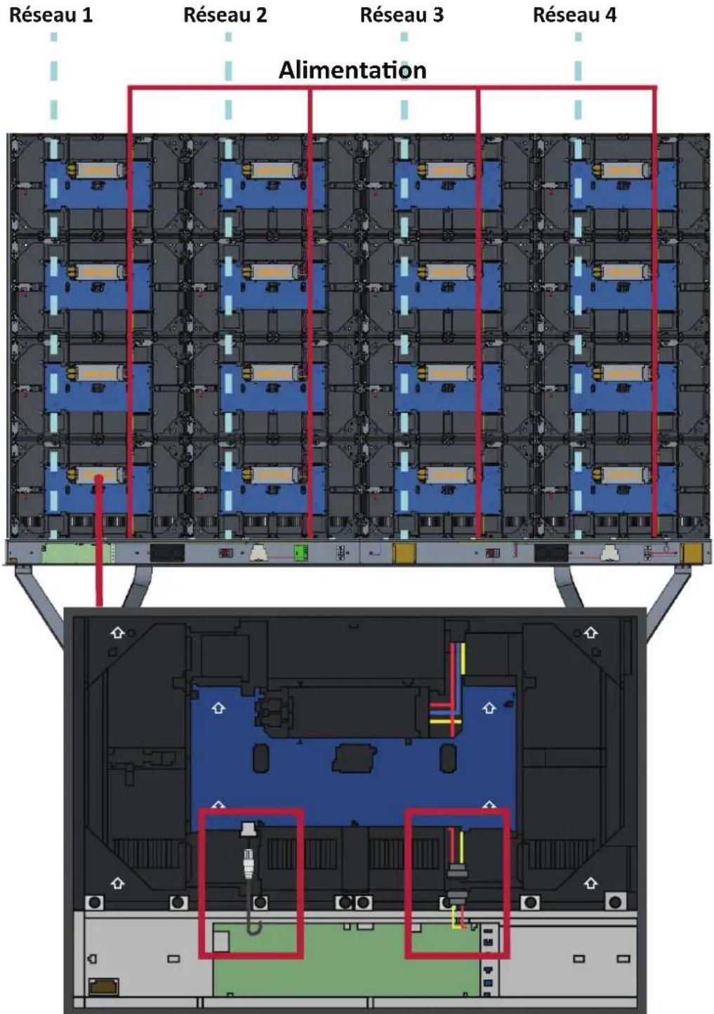 VIEWSONIC LD108121 - Connexion du boîtier de commande du système - 3