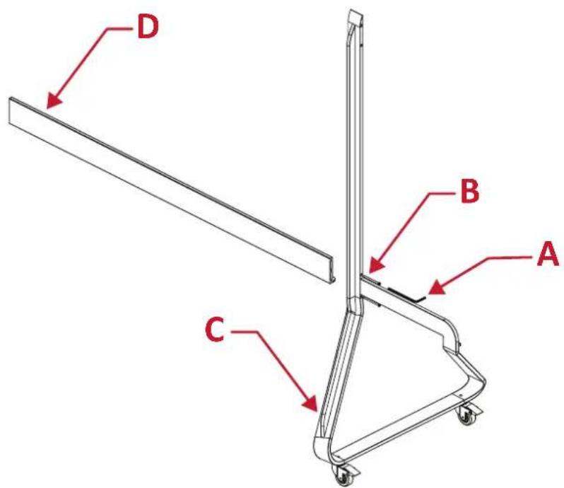 VIEWSONIC LD108121 - Assemblage du socle de sol - 1